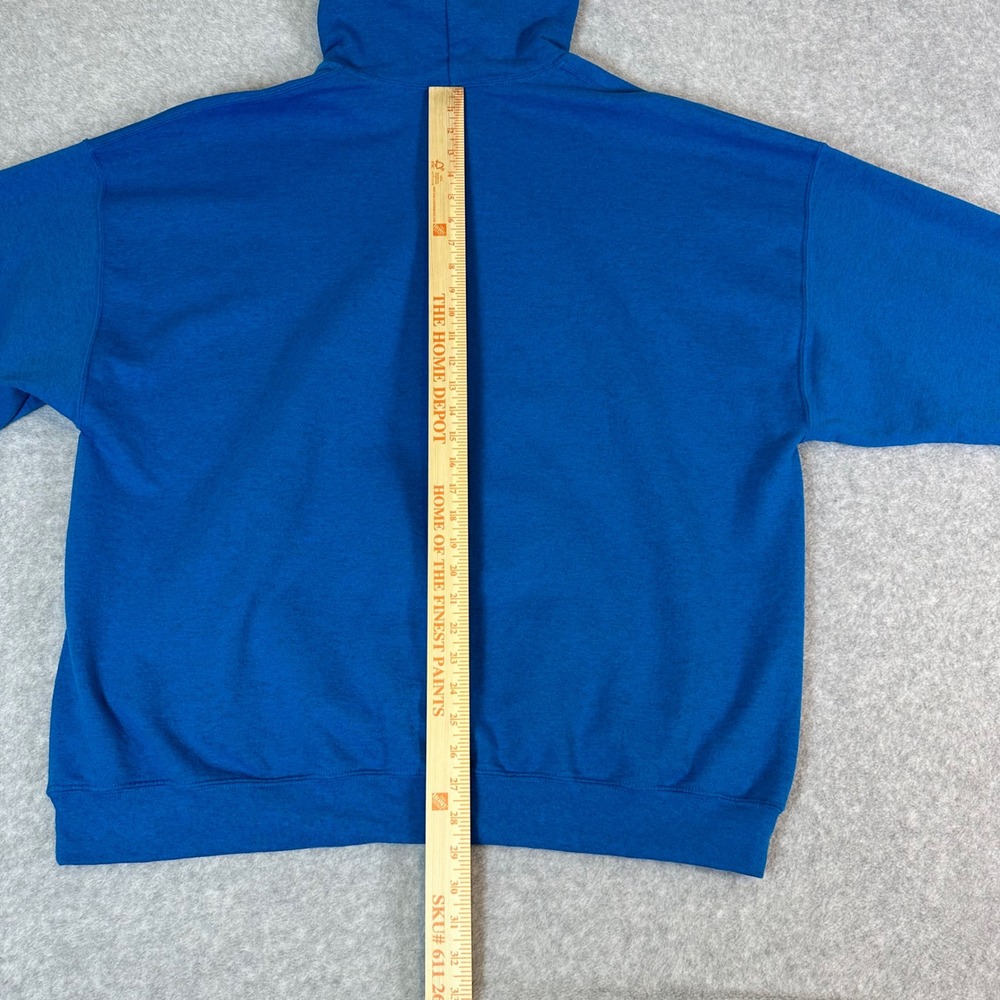 Gildan Bluey Dad Bod Father Figure Hoodie Mens 3XL Blue Graphic Sweatshirt - Picture 5 of 14
